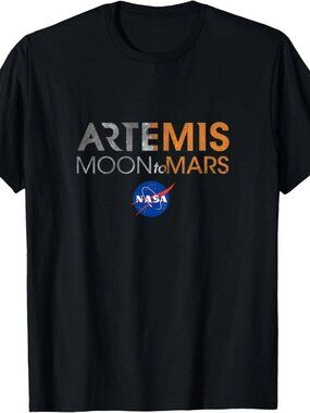 NASA Approved Artemis Moon to Mars Space T-Shirt 253
